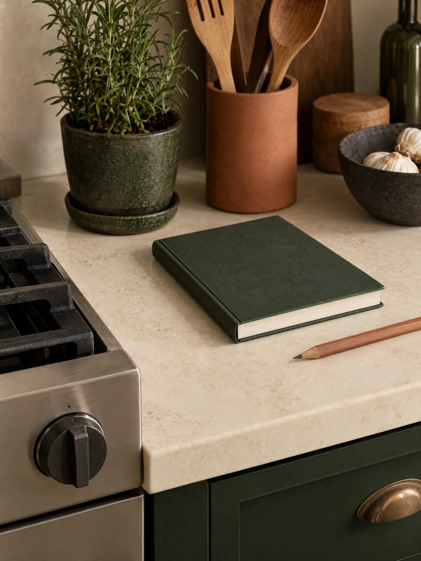 Generic stove knob with closed unbranded manual